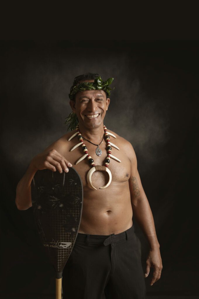 Portrait of Chevalier Hikutini, head barman at the Lobby Bar of the Intercontinental Resort & Spa Tahiti